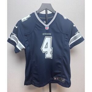 Nike Dallas Cowboys Dak Prescott 4 Jersey Youth Medium Navy Blue DC7002Y